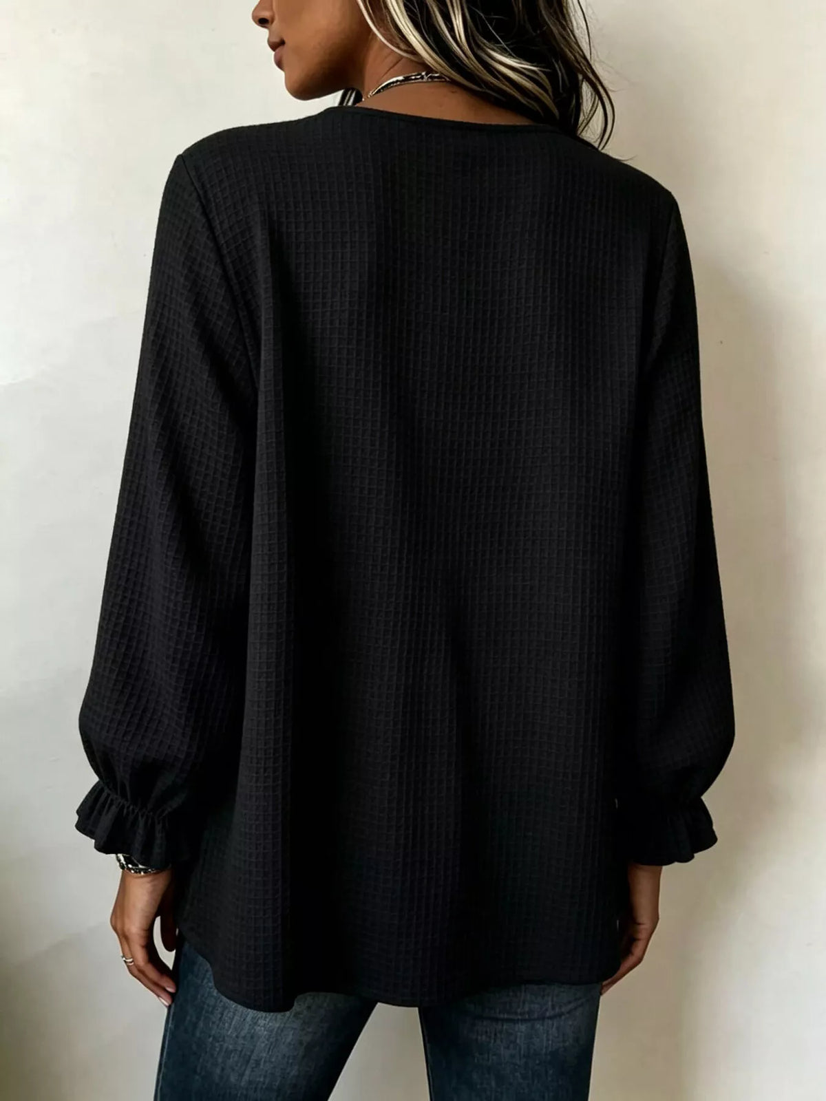 The Ivory Waffle Knit Top | STAHlin RADIANCE