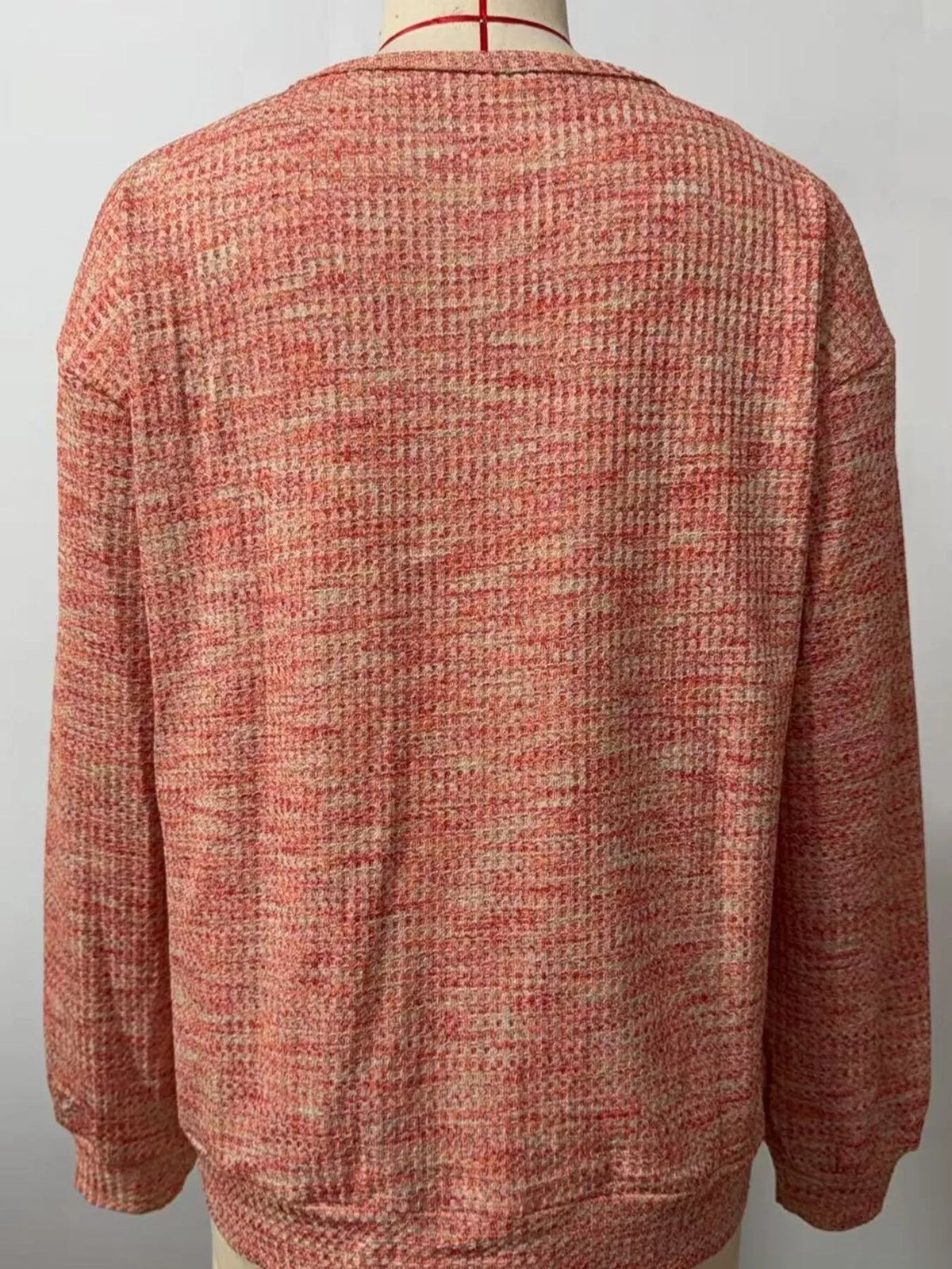 Space-Dyed Long Sleeve Waffle-Knit Top | STAHlin RADIANCE