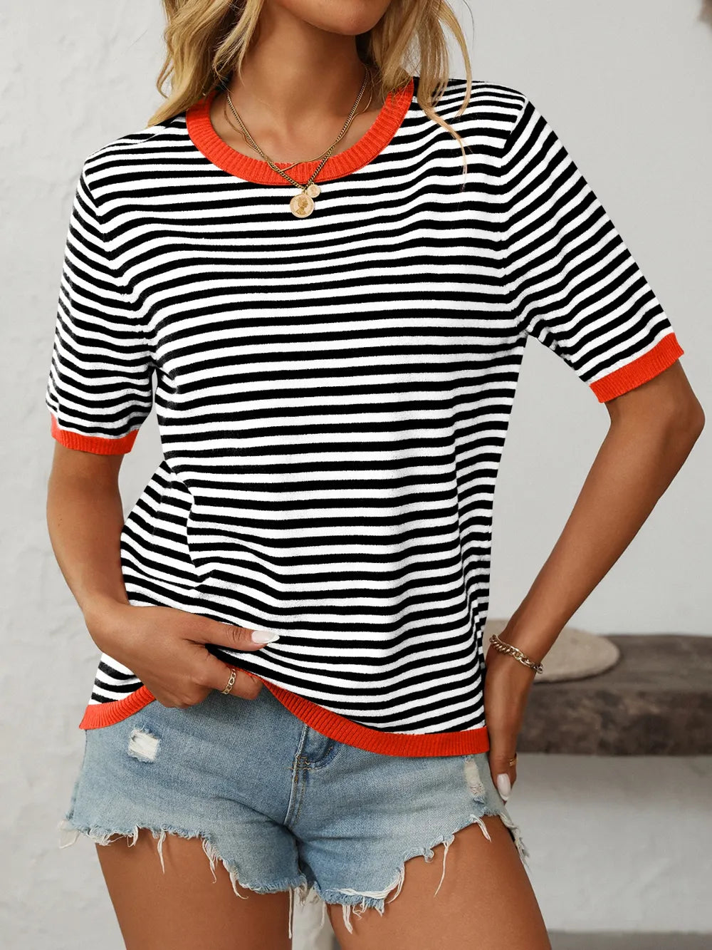 The Brynn Striped Tee | STAHlin RADIANCE