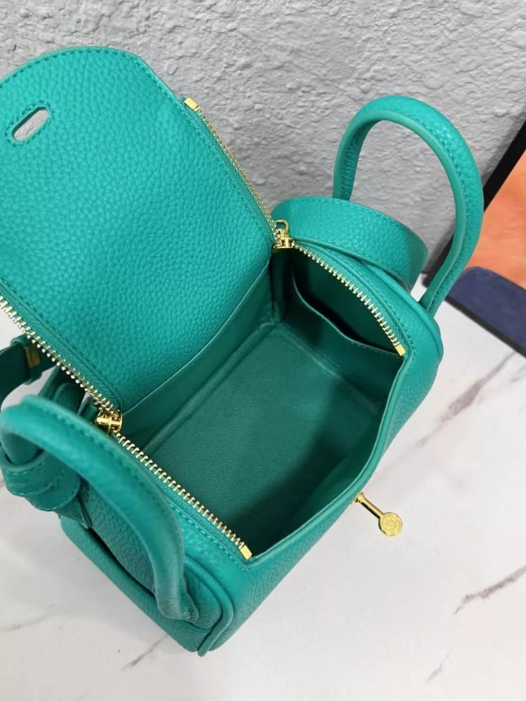 Gold-Tone Hardware Leather Crossbody Bag | STAHlin RADIANCE