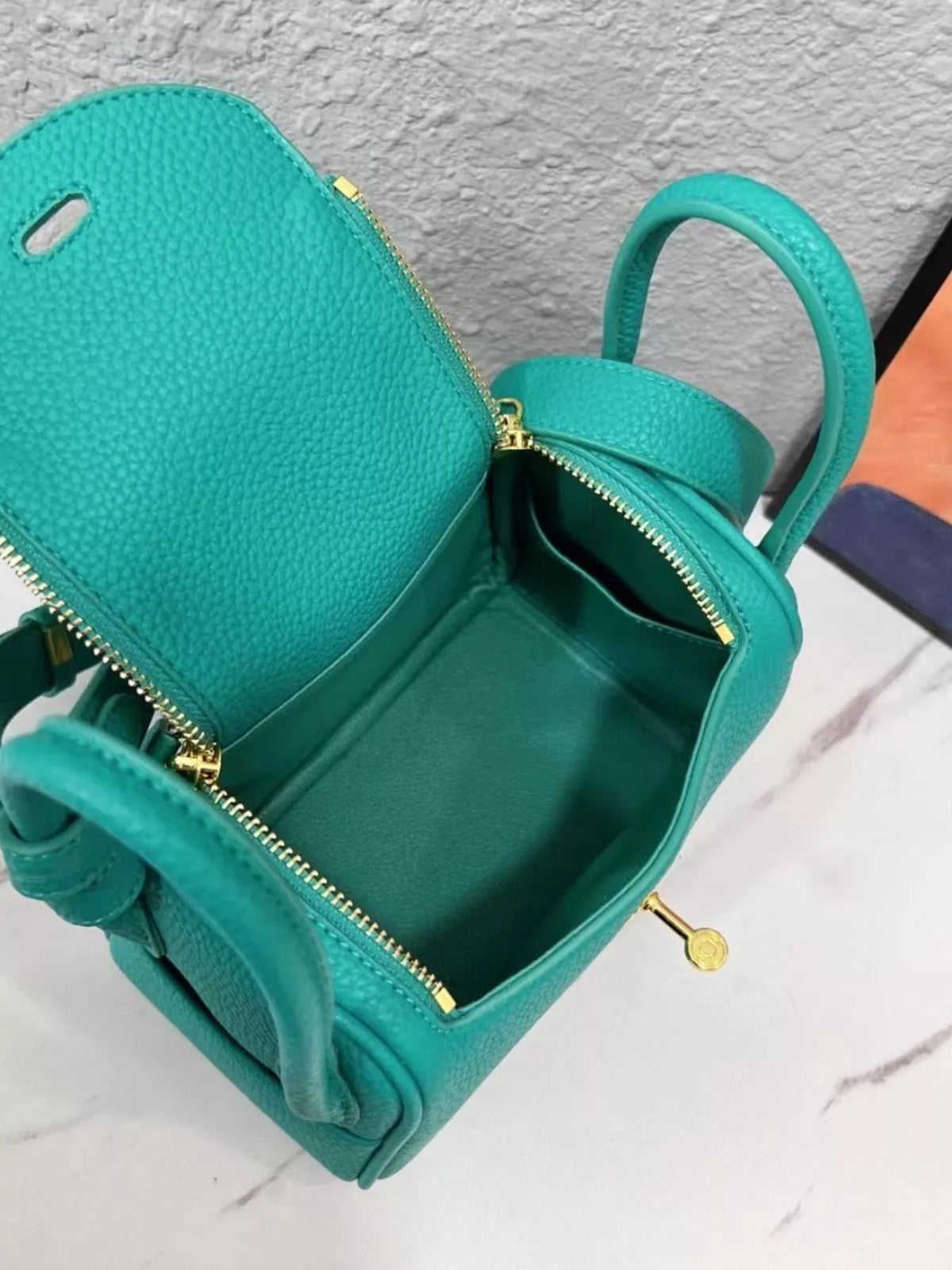 Gold-Tone Hardware Leather Crossbody Bag | STAHlin RADIANCE