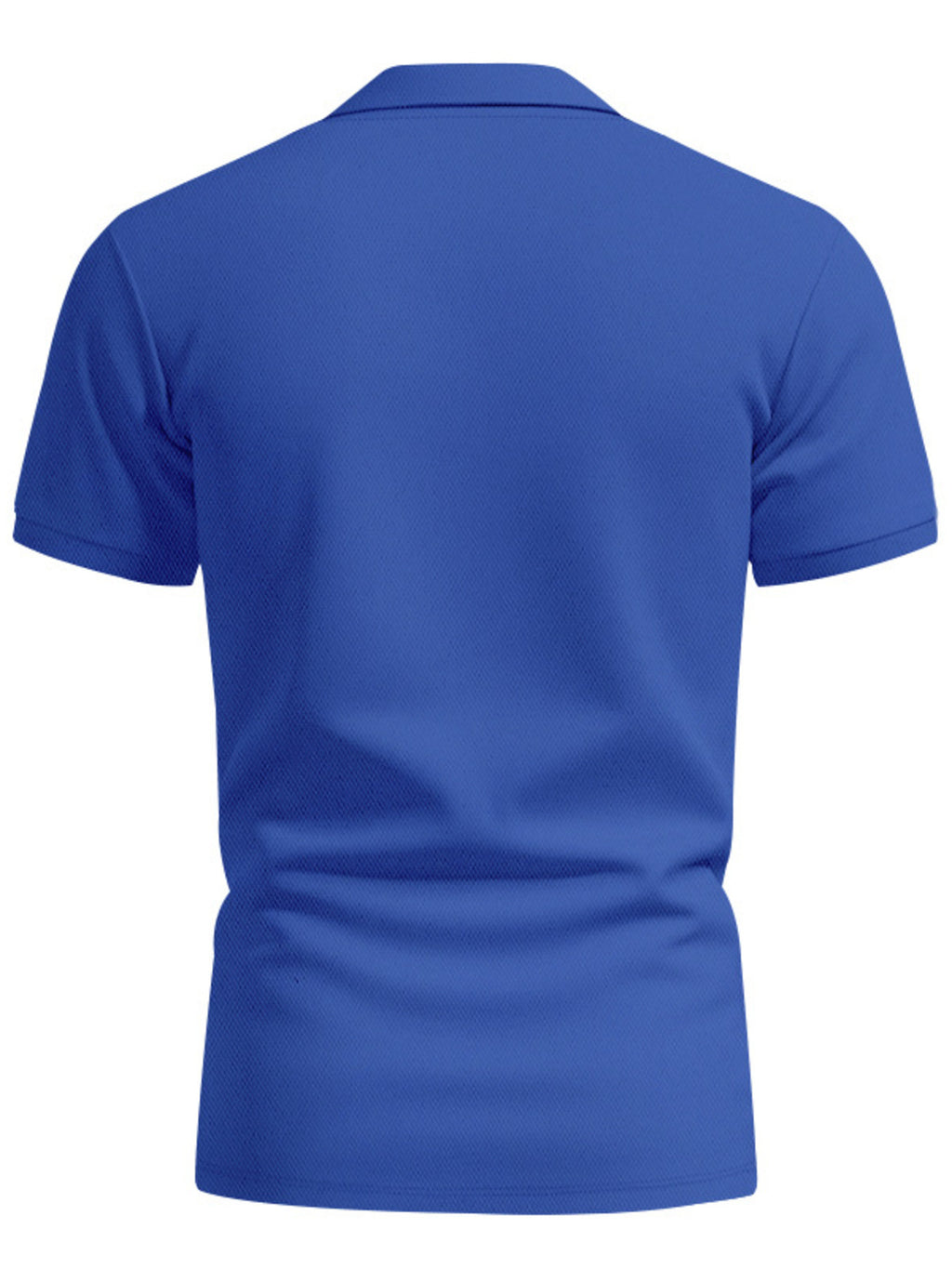 Men's Full Size Button Detail Short Sleeve Polo Plus Size | STAHlin RADIANCE