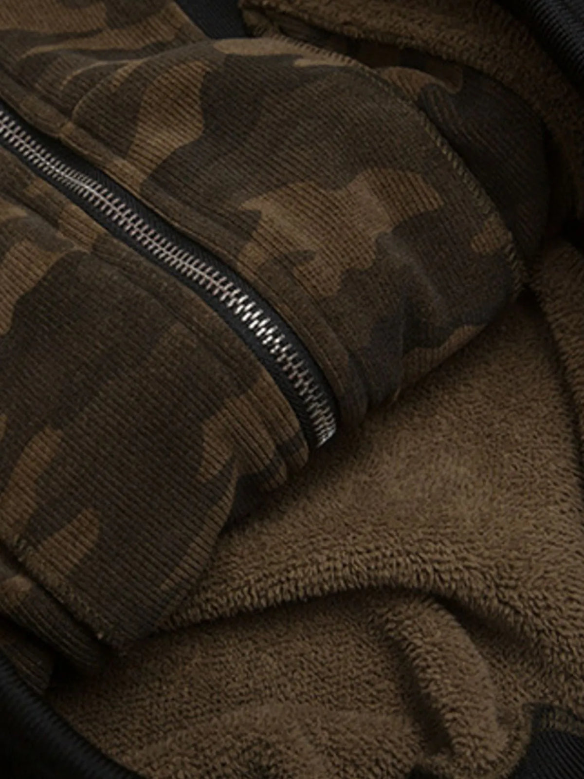 Men's Camouflage Faux Fur Hood Jacket | STAHlin RADIANCE