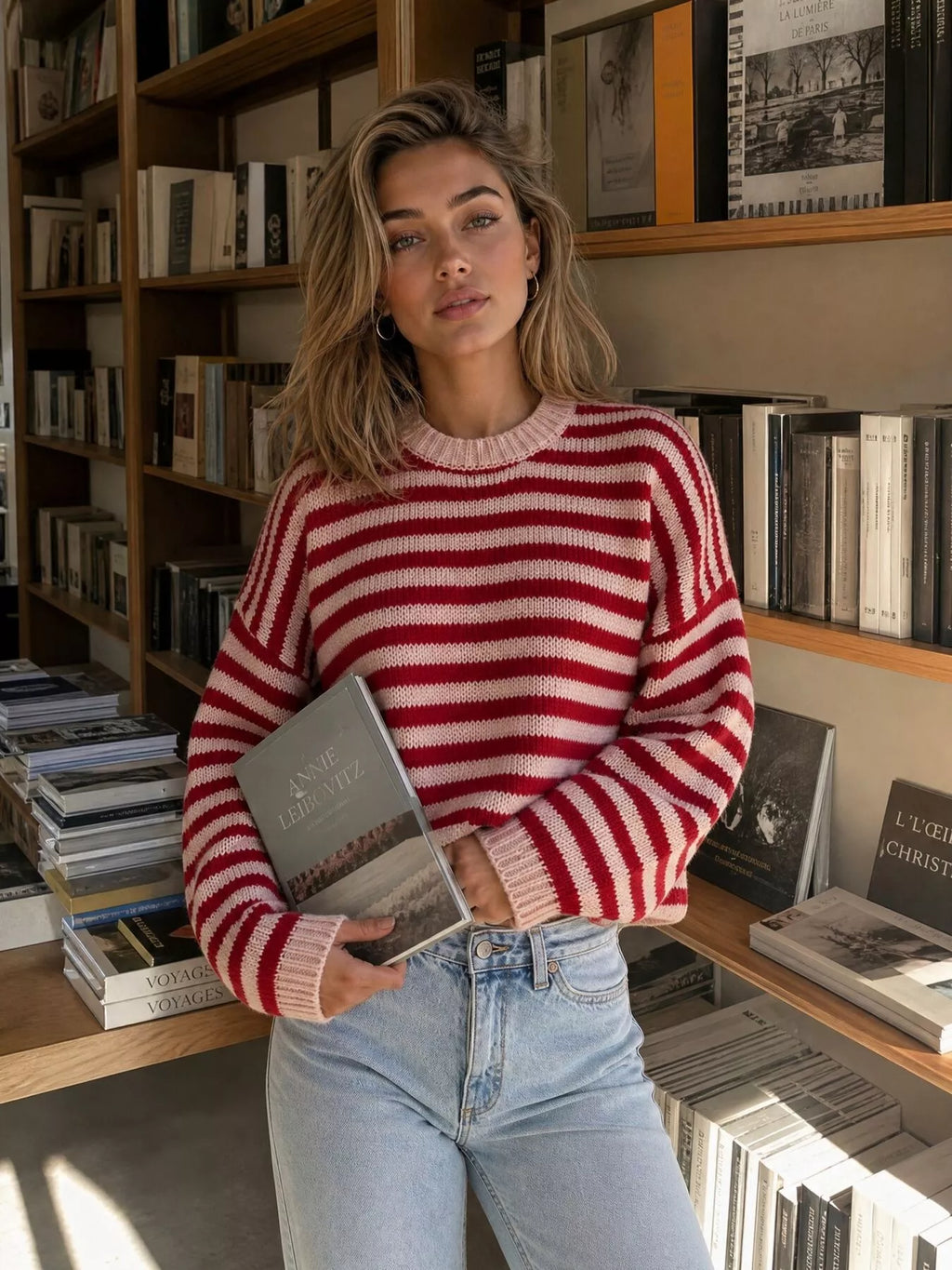 Striped Crew Neck Sweater | STAHlin RADIANCE