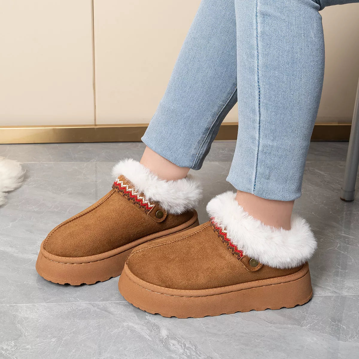 Round Toe Platform Ankle Boots | STAHlin RADIANCE