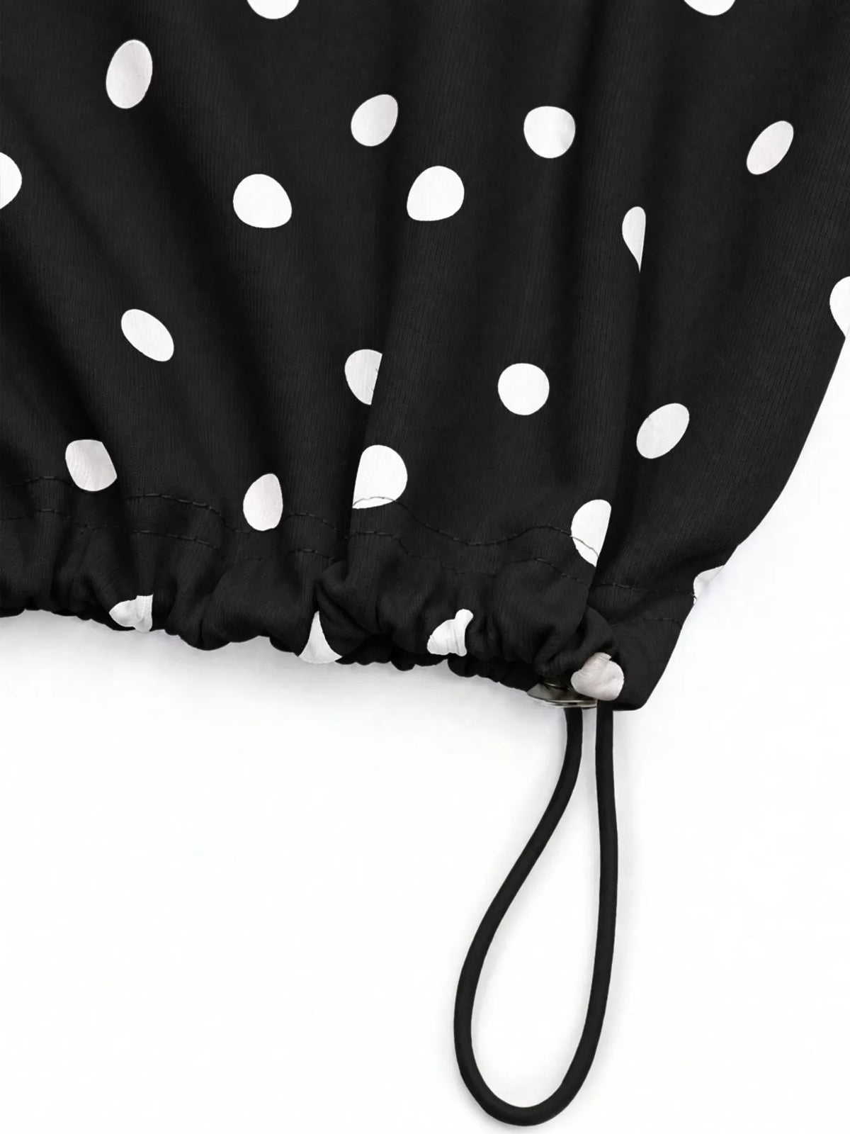 Polka Dot Half Zip Cropped Sweatshirt | STAHlin RADIANCE