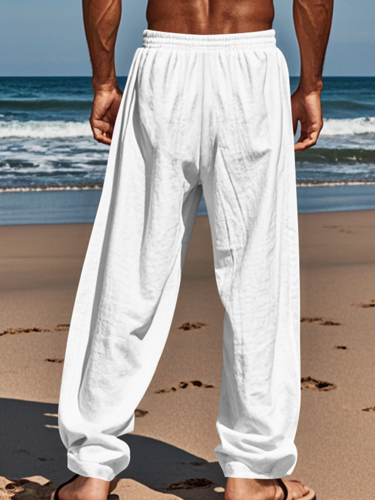 Men's Full Size Casual Loose-Fit Pants with Elastic Drawstring Waist Plus Size | STAHlin RADIANCE