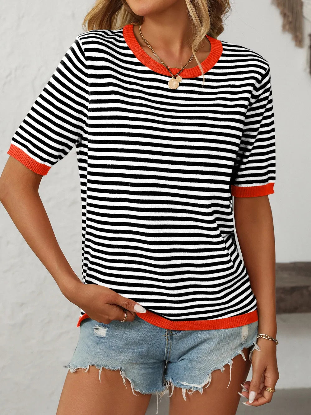 The Brynn Striped Tee | STAHlin RADIANCE