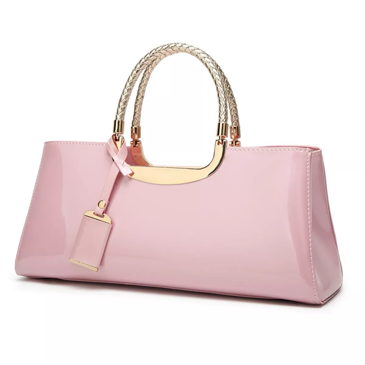 Patent Leather Handbag with Top Handle | STAHlin RADIANCE