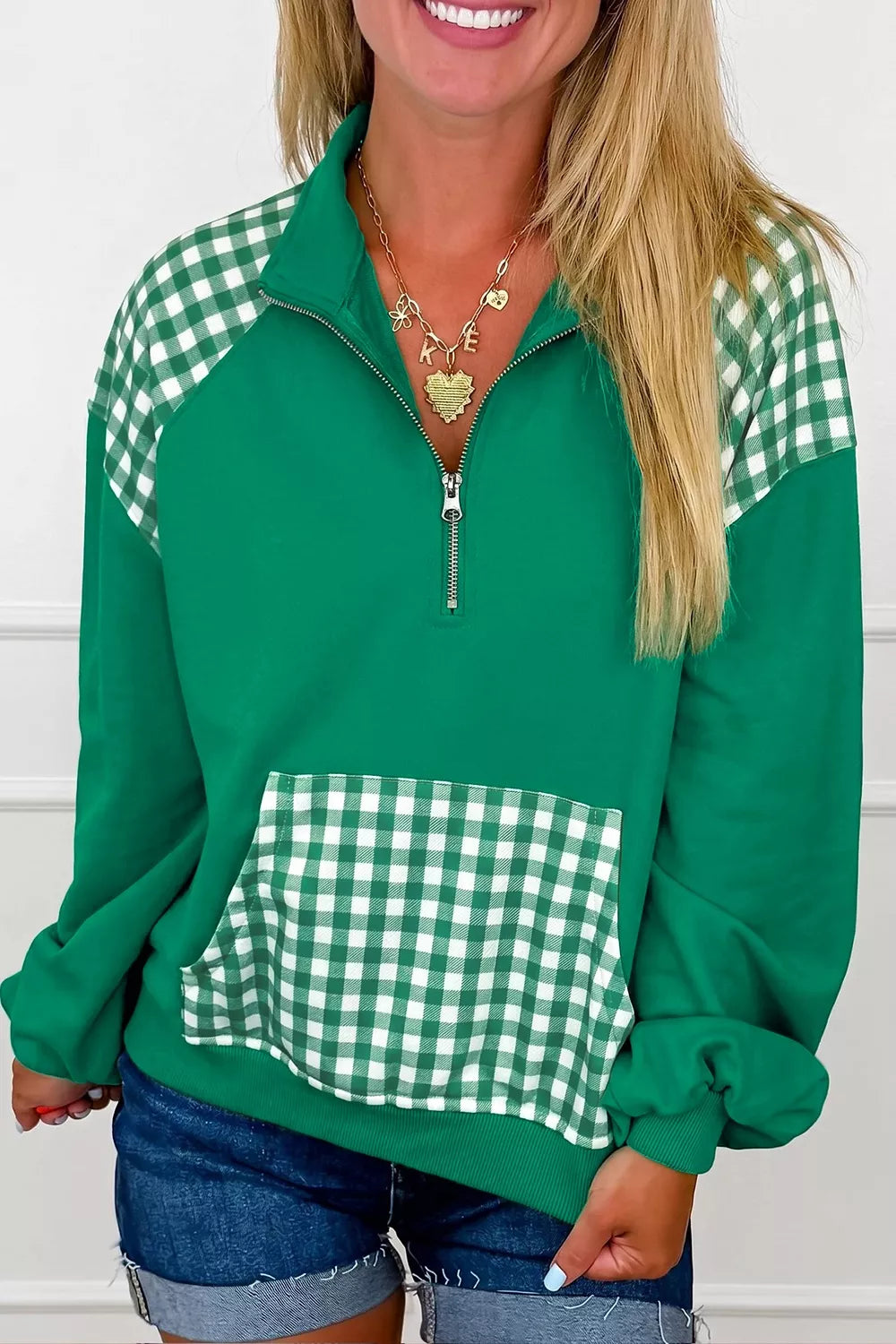 The Wren Plaid Quarter-Zip | STAHlin RADIANCE
