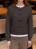 Chinese-Style Button Knit Cardigan | STAHlin RADIANCE