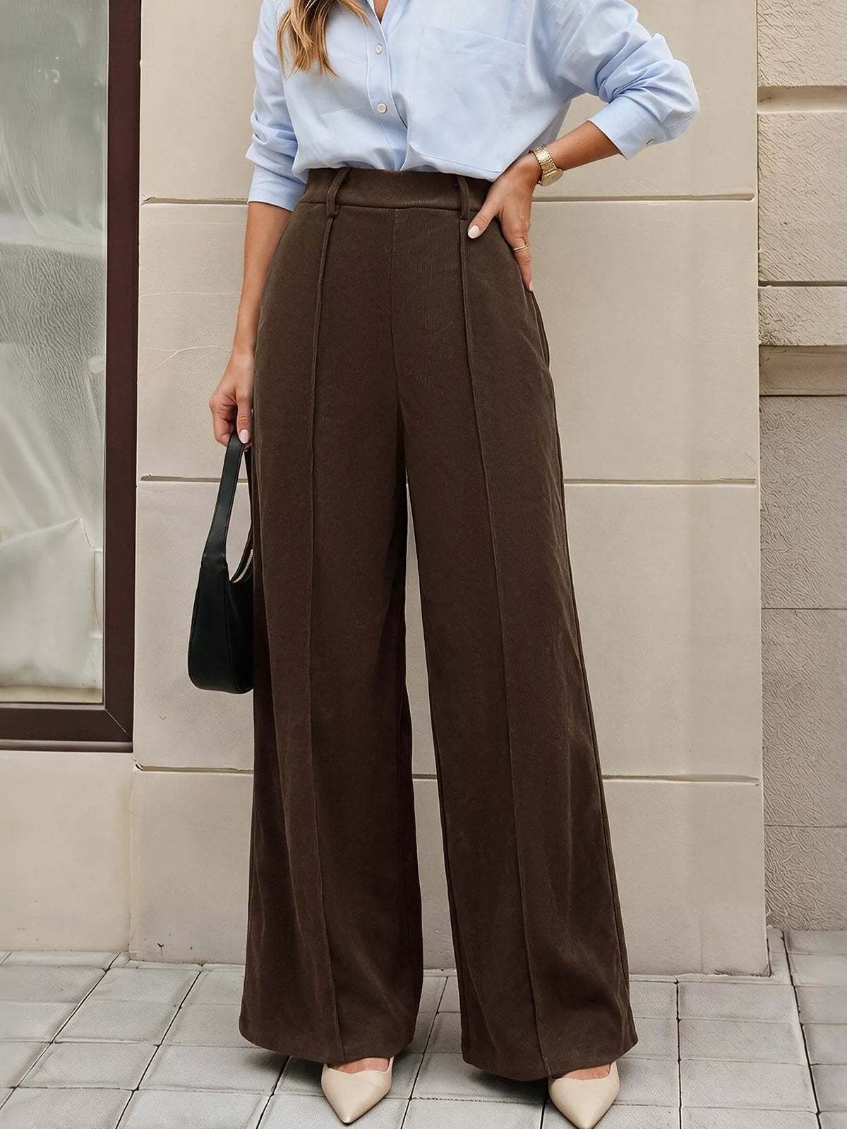High-Waisted Wide-Leg Pants | STAHlin RADIANCE