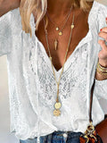 Lace Tie-Neck Blouse | STAHlin RADIANCE
