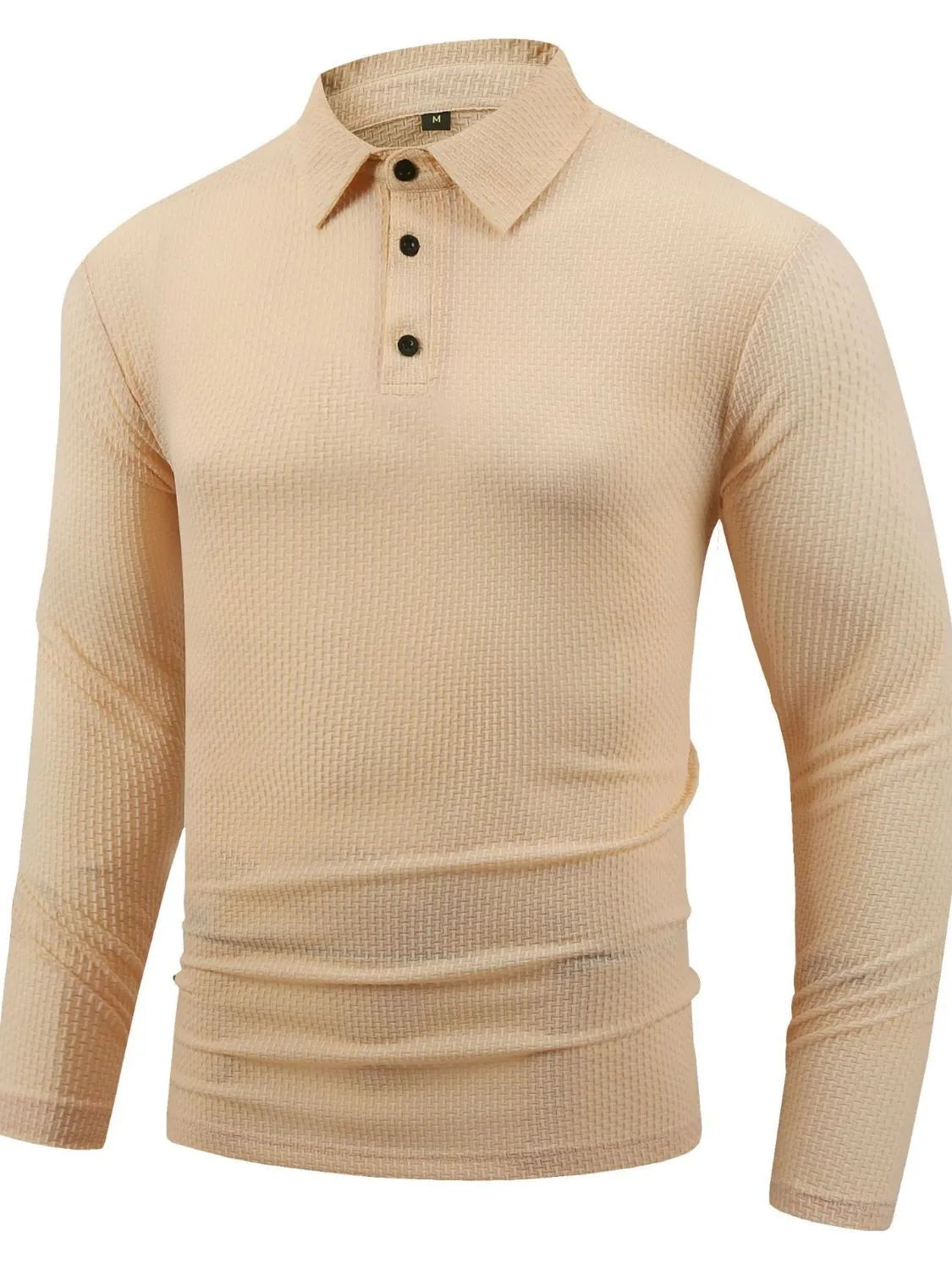 Men's Full Size Button Detail Long Sleeve Top Plus Size | STAHlin RADIANCE