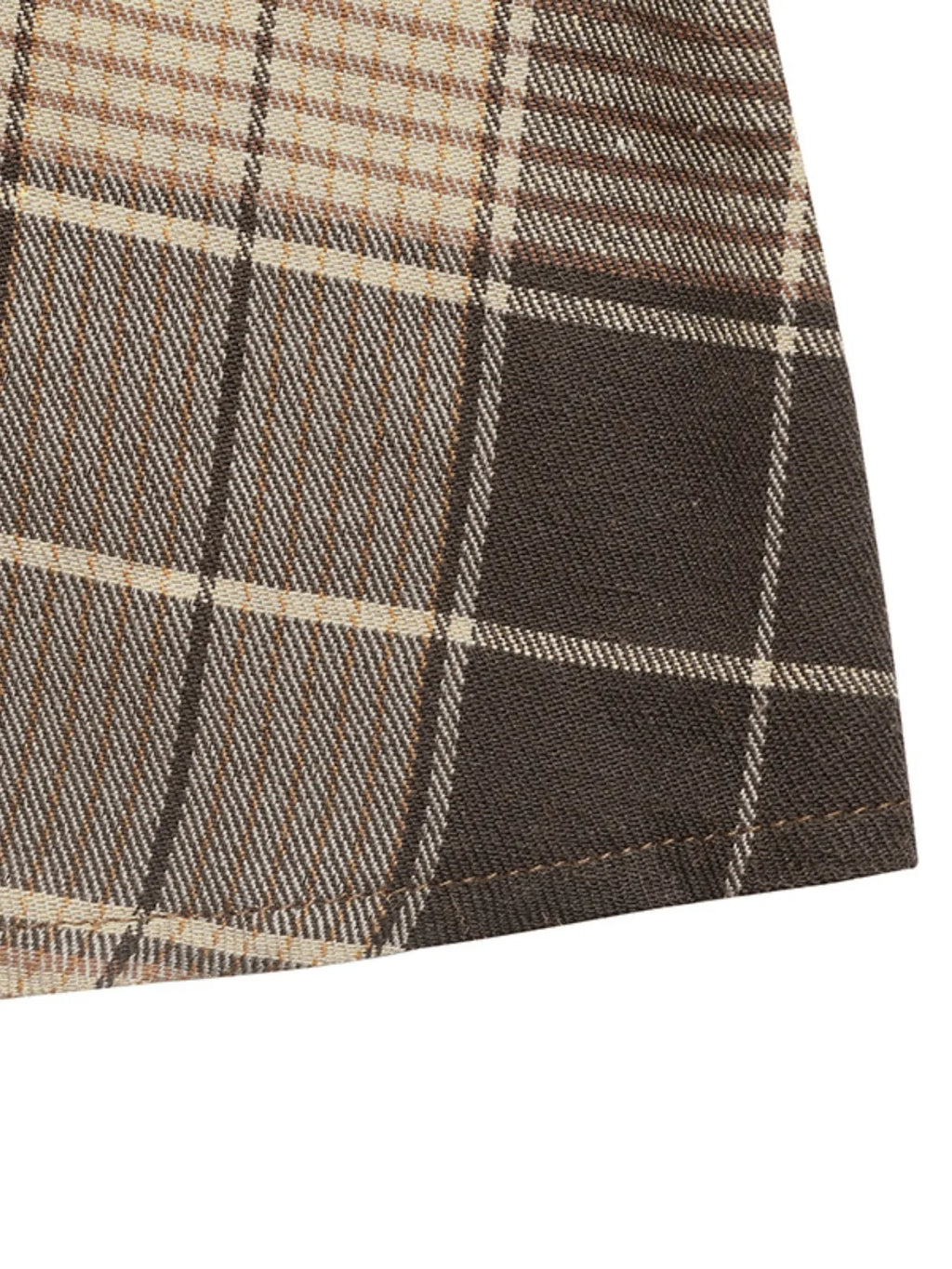 Button Front Plaid Long Sleeve Dress | STAHlin RADIANCE