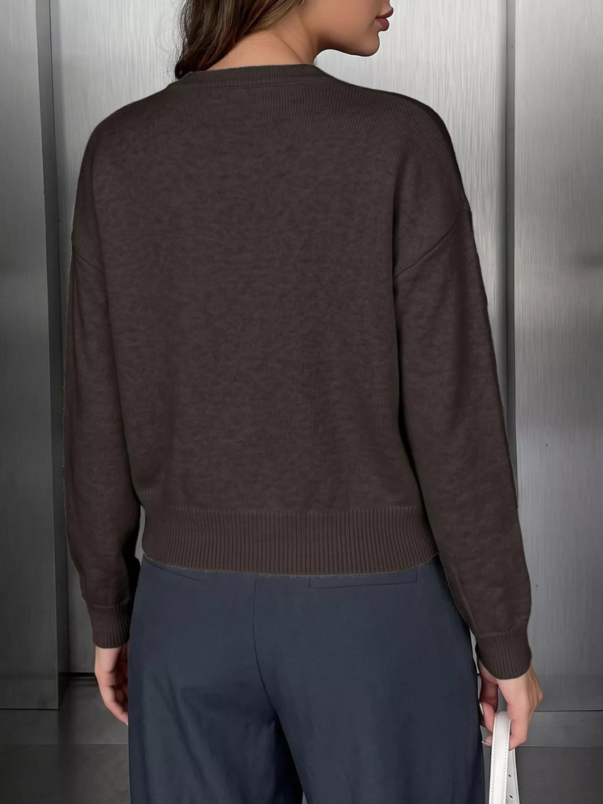 Chinese-Style Button Knit Cardigan | STAHlin RADIANCE