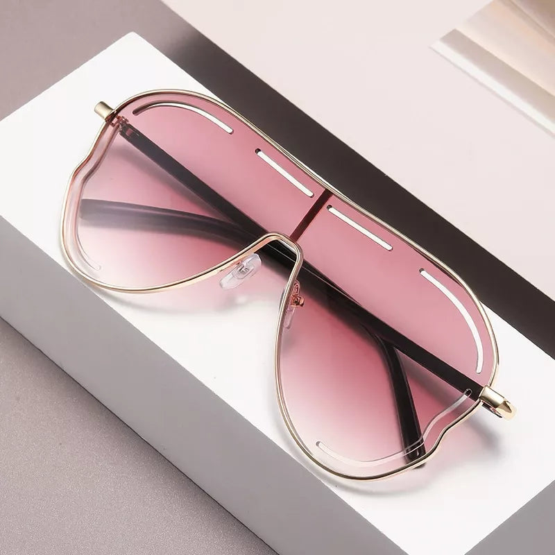 Oversized Aviator Gradient Sunglasses | STAHlin RADIANCE