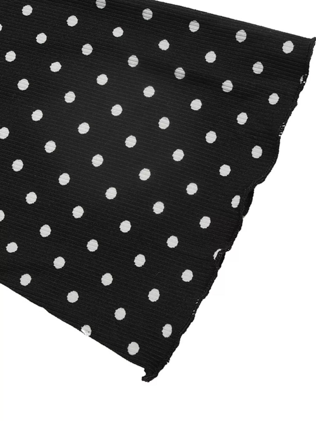Polka Dot Lace Trimmed V-Neck Mini Dress | STAHlin RADIANCE