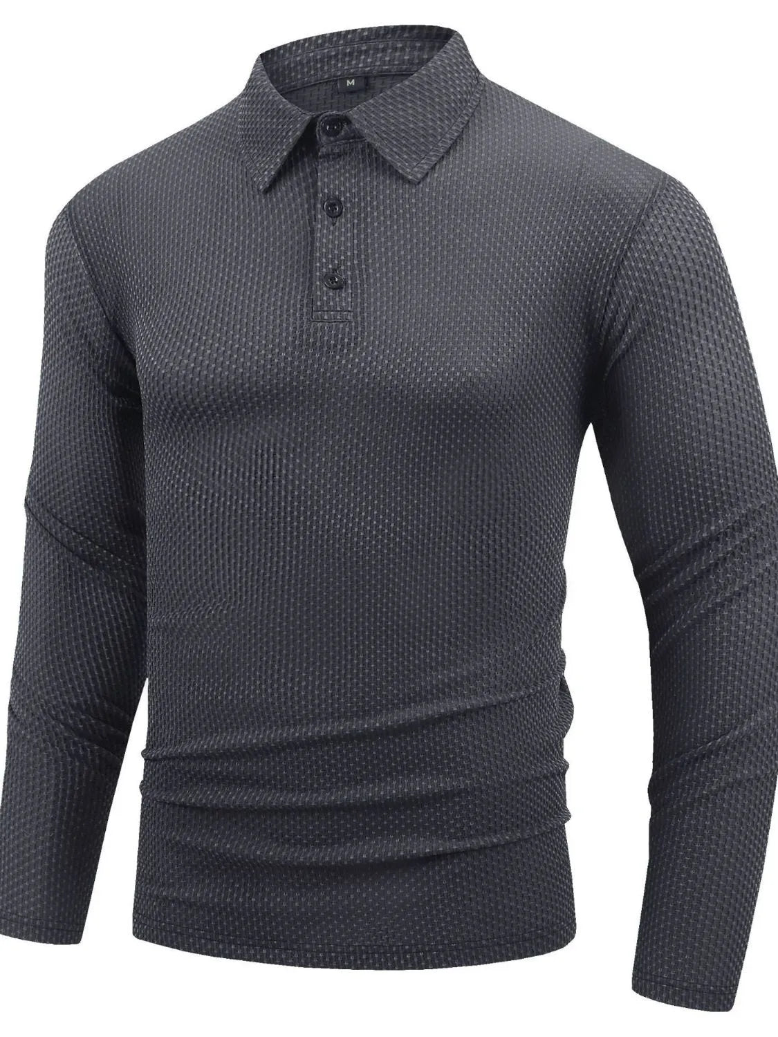 Men's Full Size Button Detail Long Sleeve Top Plus Size | STAHlin RADIANCE