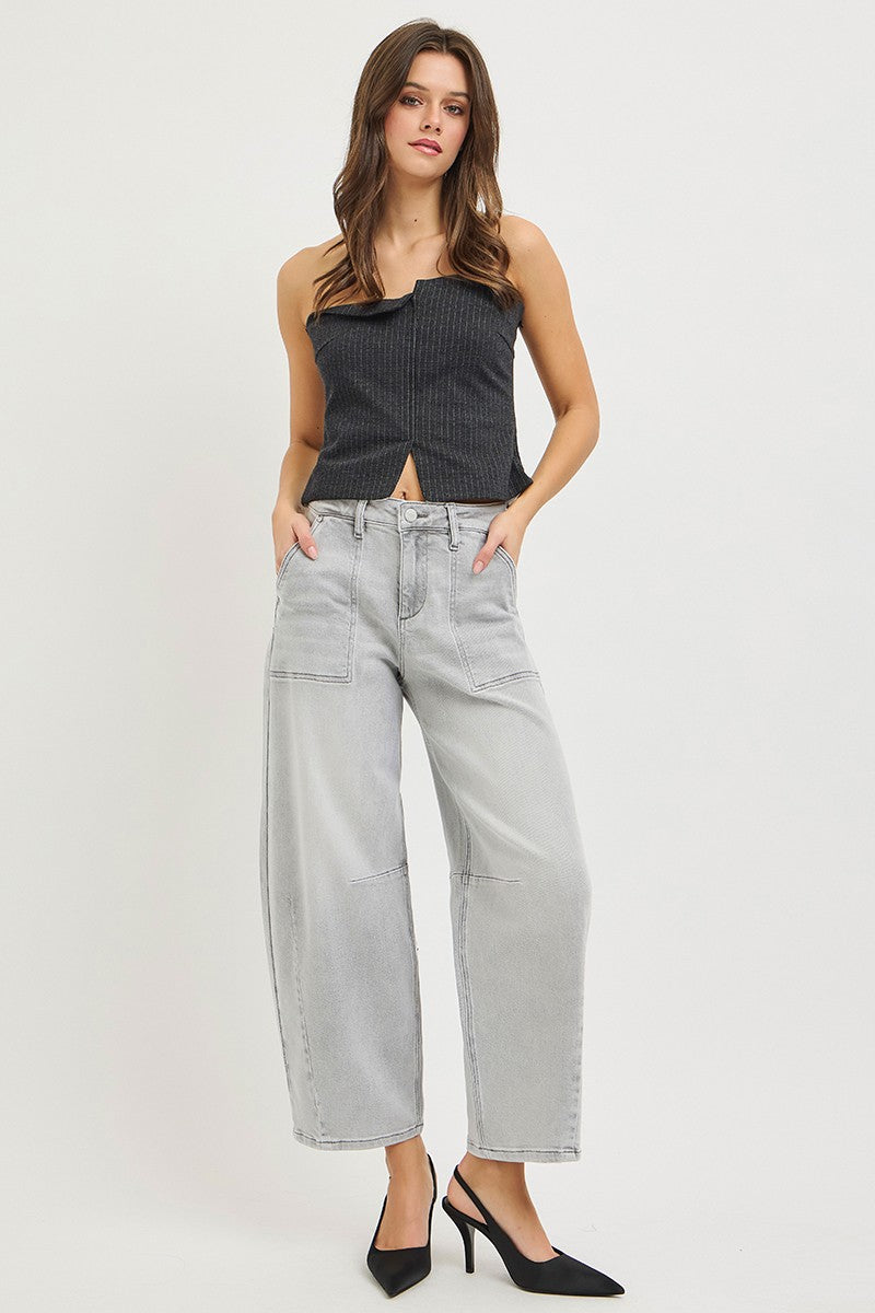 RISEN Slouchy Cropped Barrel Jeans | STAHlin RADIANCE