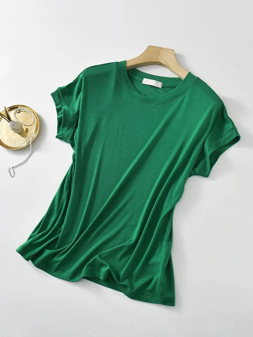Plus Size Round Neck Short Sleeve T-Shirt | STAHlin RADIANCE