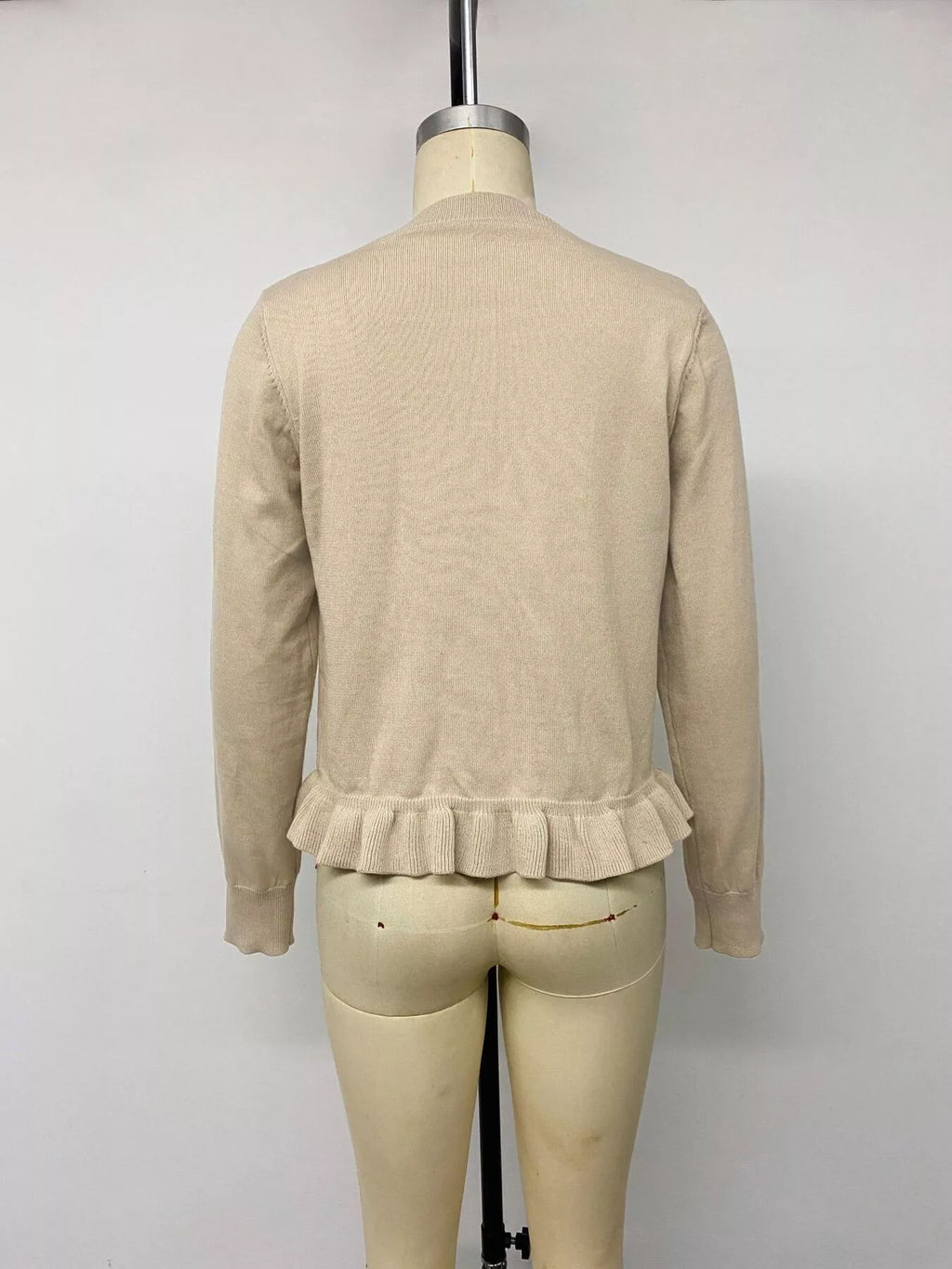 Ruffle Hem Button-Up Cardigan | STAHlin RADIANCE