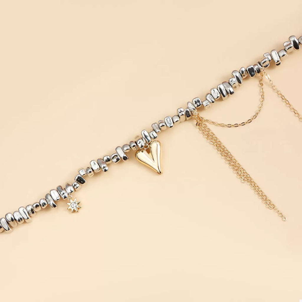Silver-Plated Heart Necklace | STAHlin RADIANCE