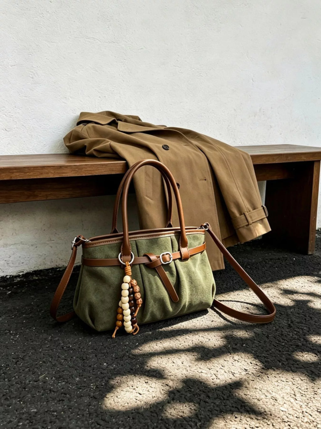 Vintage Ruched Crossbody Bag | STAHlin RADIANCE