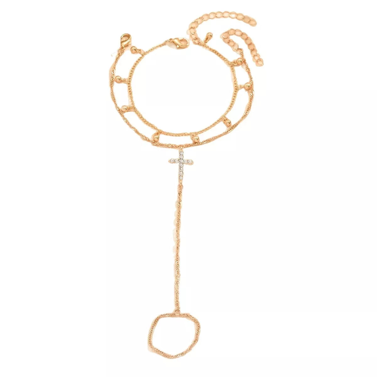 18K Gold-Plated Chain Cross Bracelet | STAHlin RADIANCE