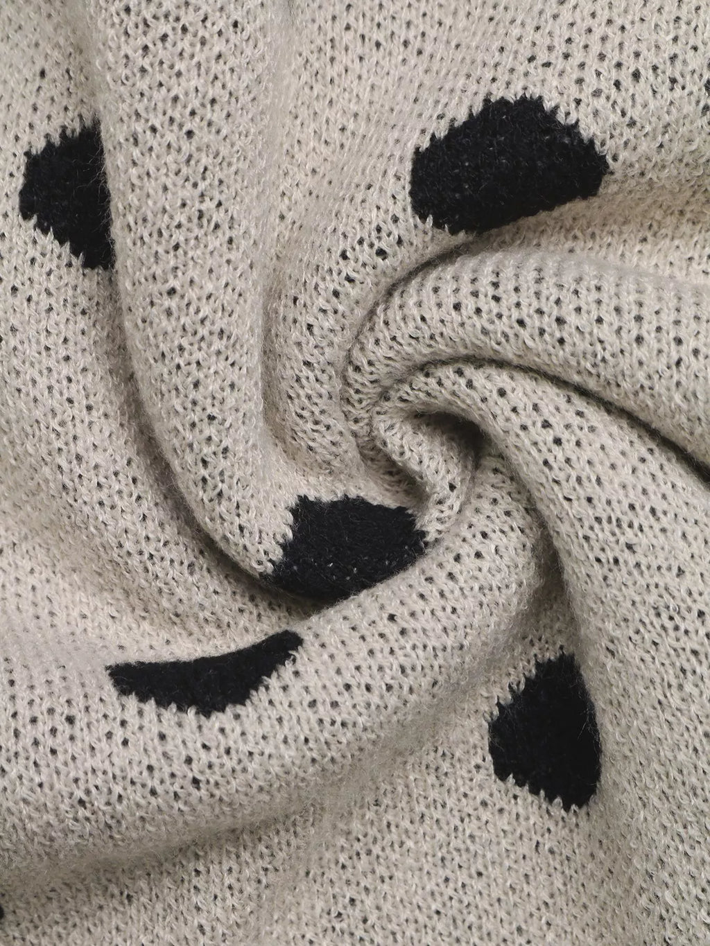 Polka Dot Dropped Shoulder Sweater | STAHlin RADIANCE