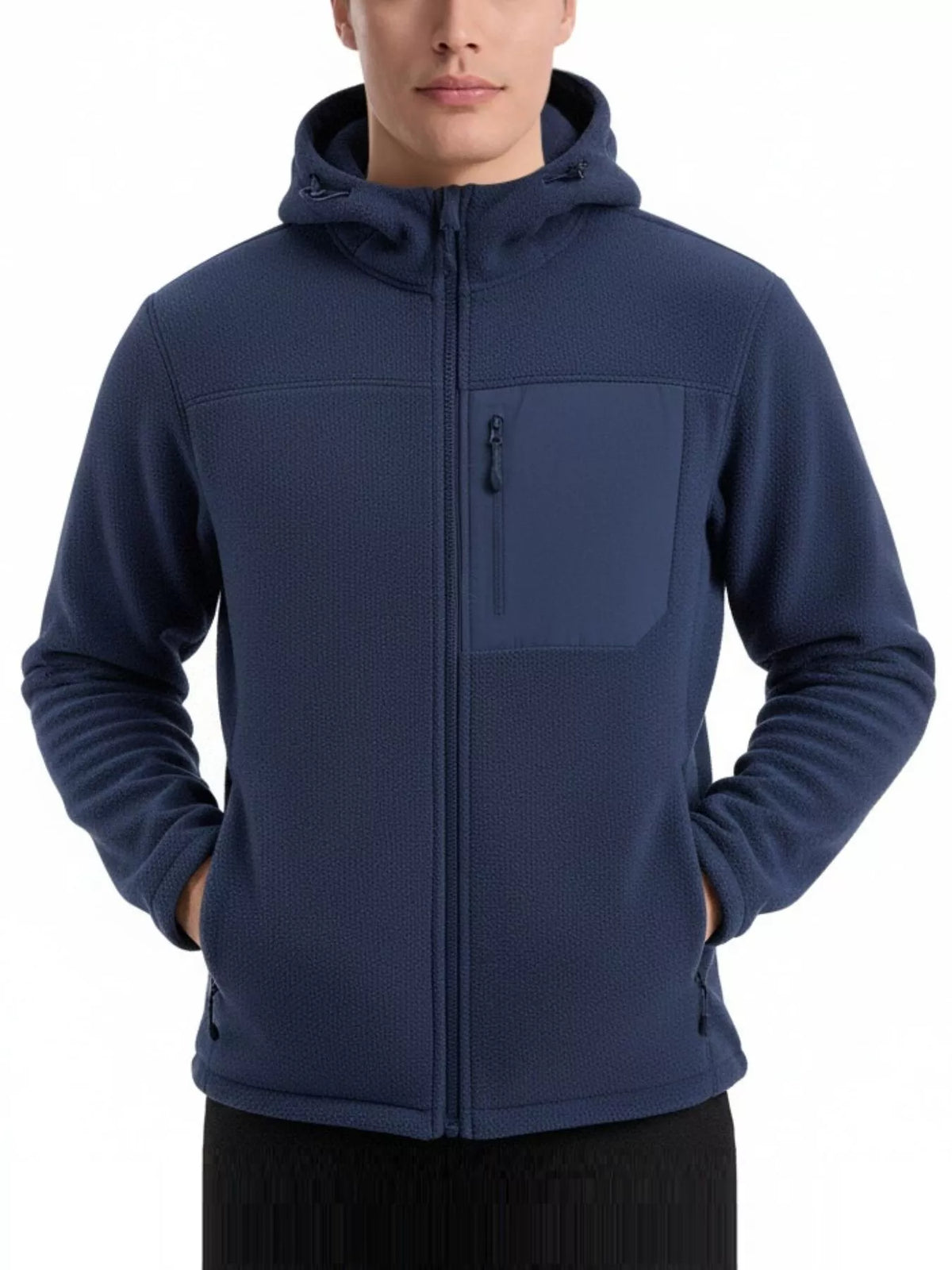 Men's Plus Size Hooded Fleece Full-Zip Jacket | STAHlin RADIANCE