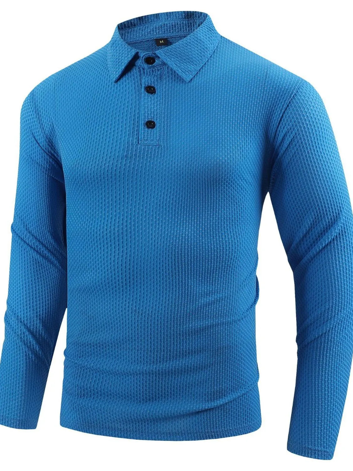Men's Full Size Button Detail Long Sleeve Top Plus Size | STAHlin RADIANCE