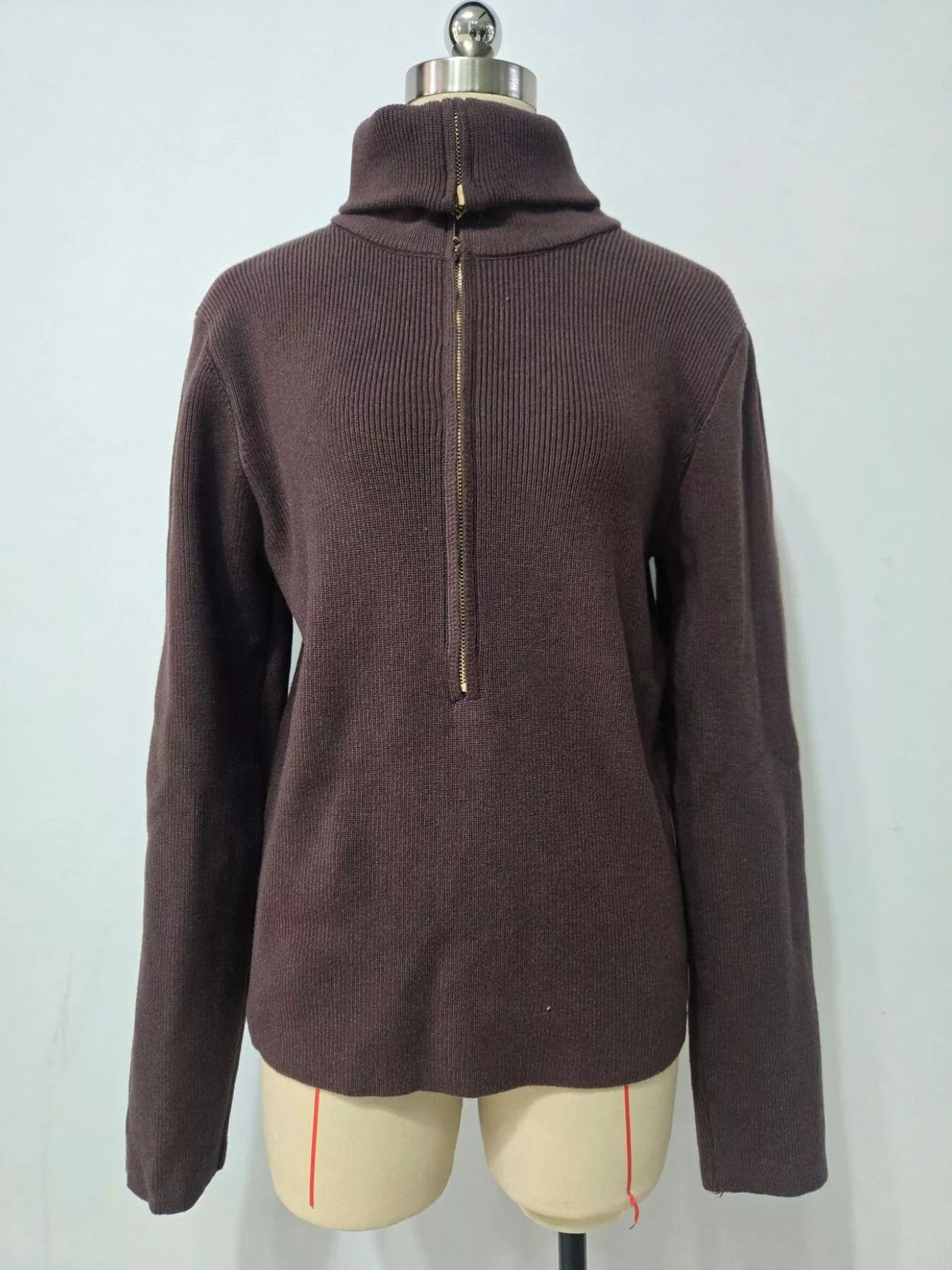 Ribbed Knit Quarter-Zip Sweater | STAHlin RADIANCE