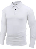 Men's Full Size Button Detail Long Sleeve Top Plus Size | STAHlin RADIANCE