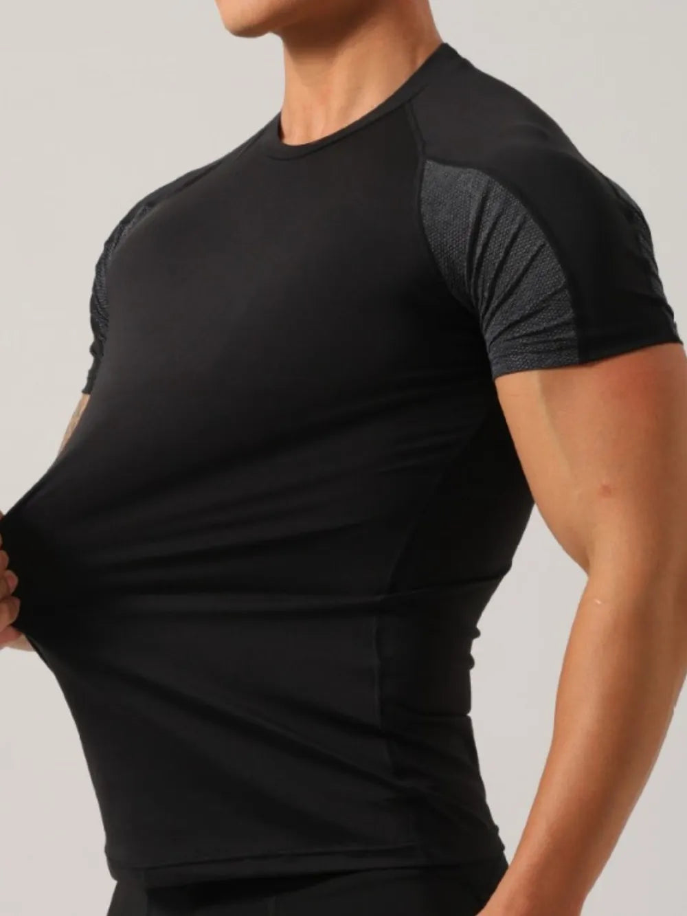Men's Plus Size Round Neck Short Sleeve T-Shirt | STAHlin RADIANCE