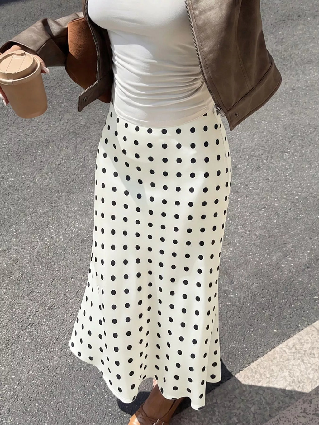 Polka Dot Midi Skirt | STAHlin RADIANCE