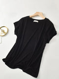 Plus Size Round Neck Short Sleeve T-Shirt | STAHlin RADIANCE