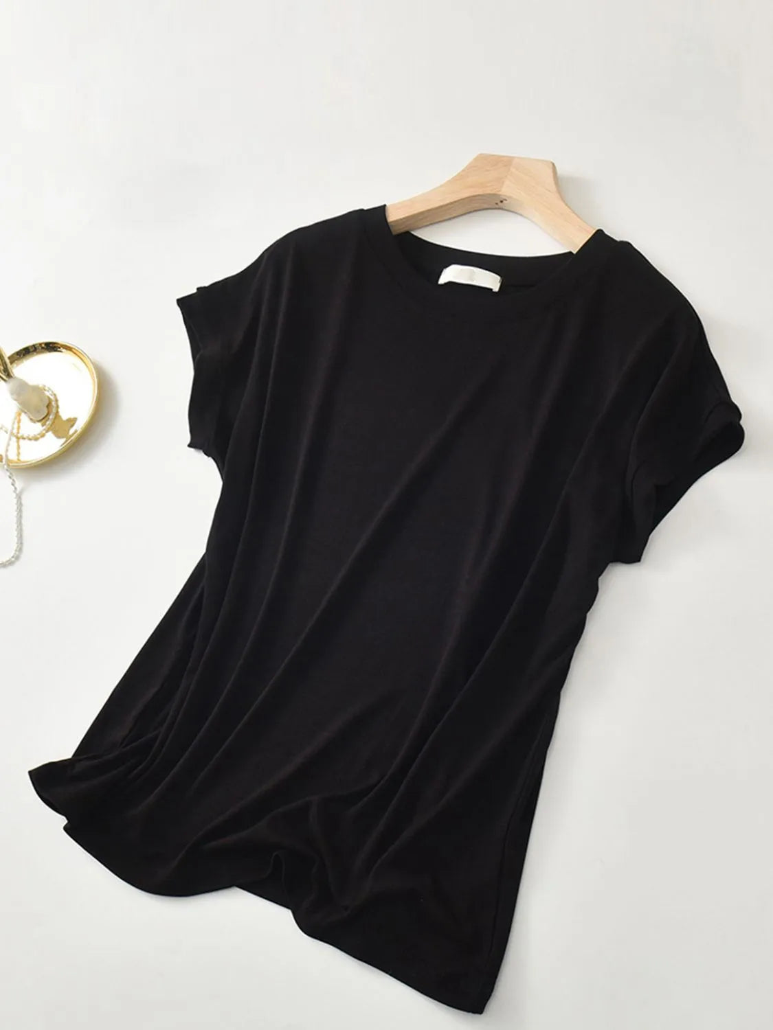 Plus Size Round Neck Short Sleeve T-Shirt | STAHlin RADIANCE