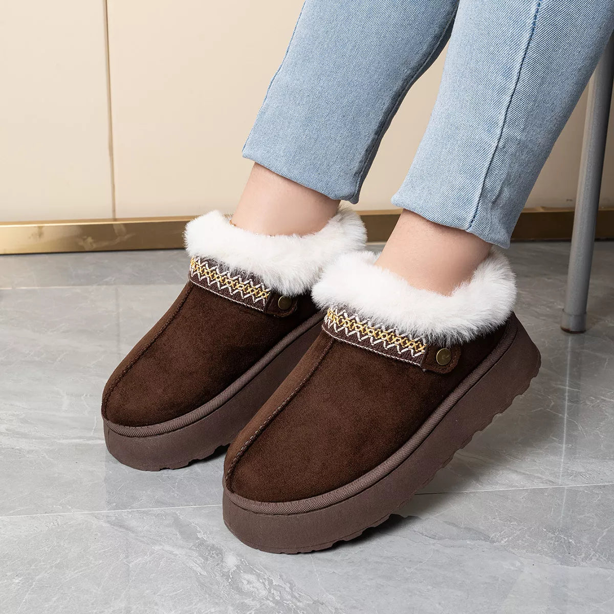 Round Toe Platform Ankle Boots | STAHlin RADIANCE