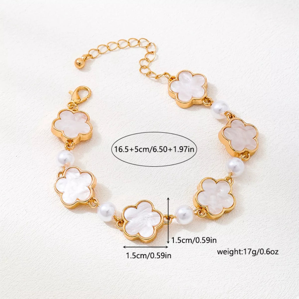 18k Gold-Plated Alloy Flower Bracelet | STAHlin RADIANCE