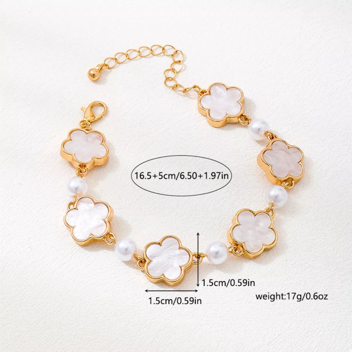 18k Gold-Plated Alloy Flower Bracelet | STAHlin RADIANCE