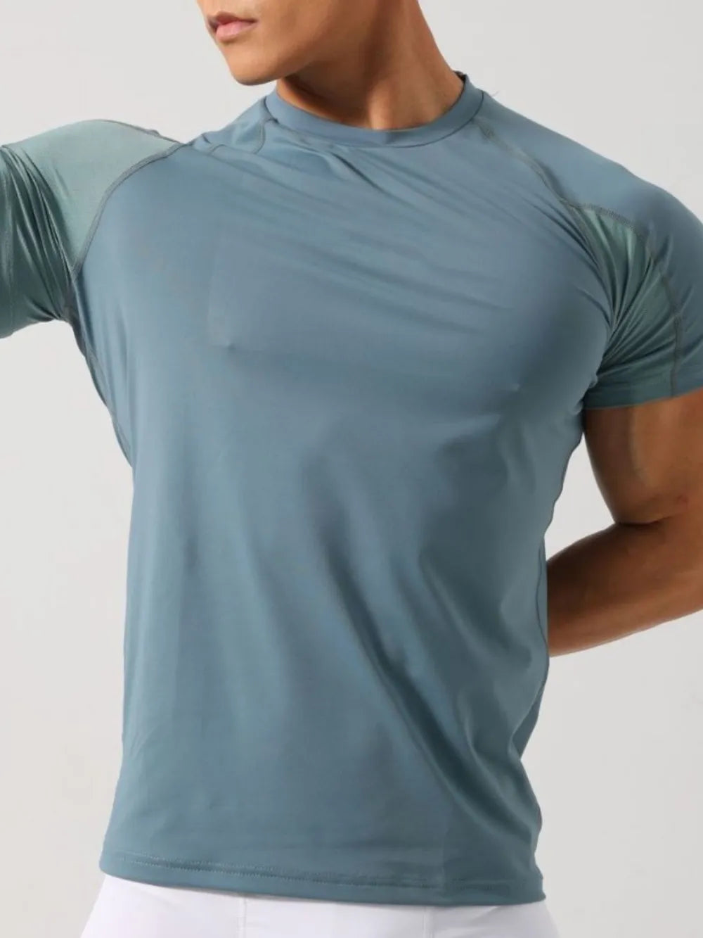 Men's Plus Size Round Neck Short Sleeve T-Shirt | STAHlin RADIANCE