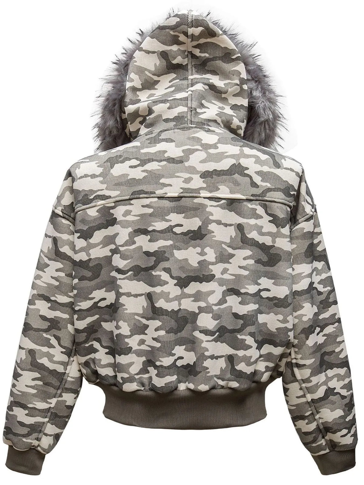 Men's Camouflage Faux Fur Hood Jacket | STAHlin RADIANCE
