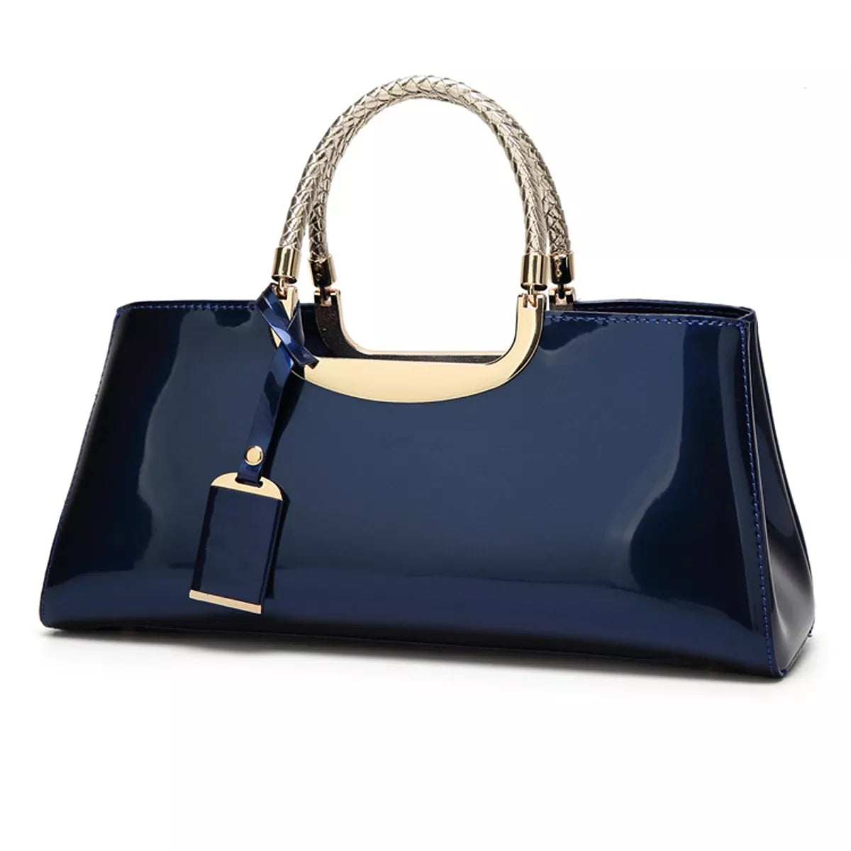 Patent Leather Handbag with Top Handle | STAHlin RADIANCE