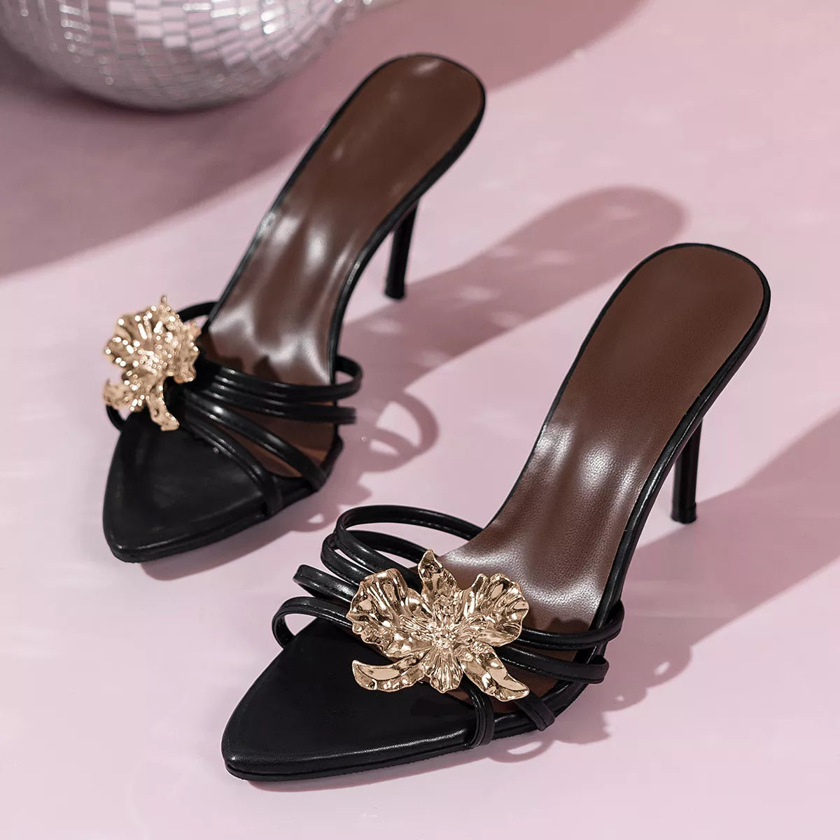 Floral Embellished High Heel Sandals | STAHlin RADIANCE