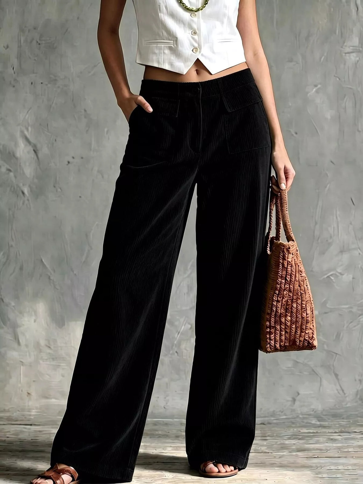 The Sloane Corduroy Wide-Legs | STAHlin RADIANCE