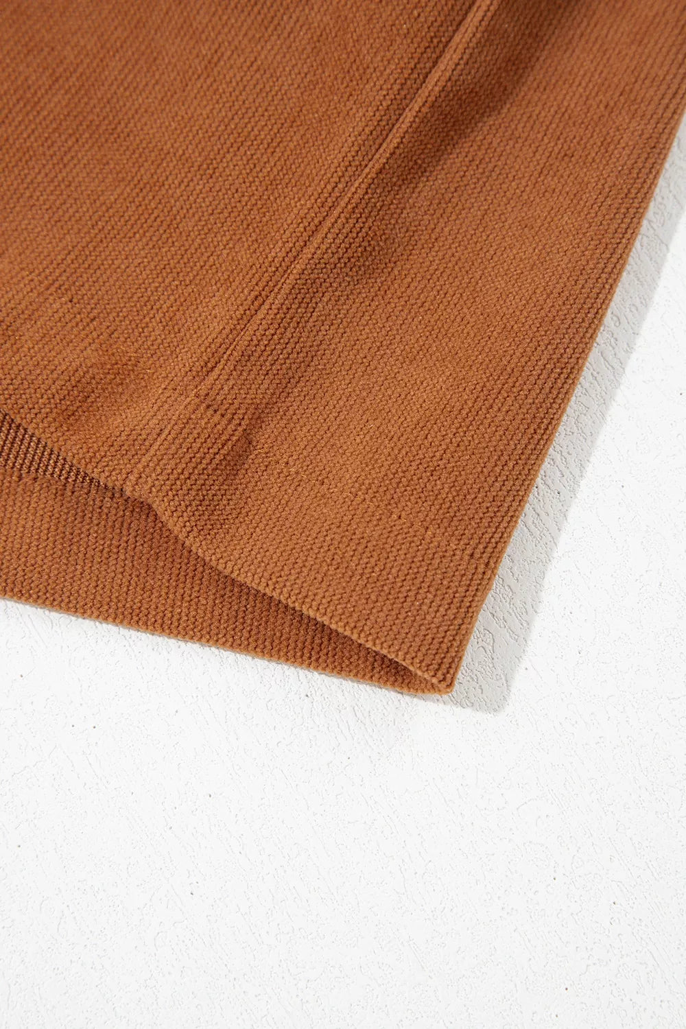 Solid Color Tie V Neck Sleeveless Corduroy Romper | STAHlin RADIANCE