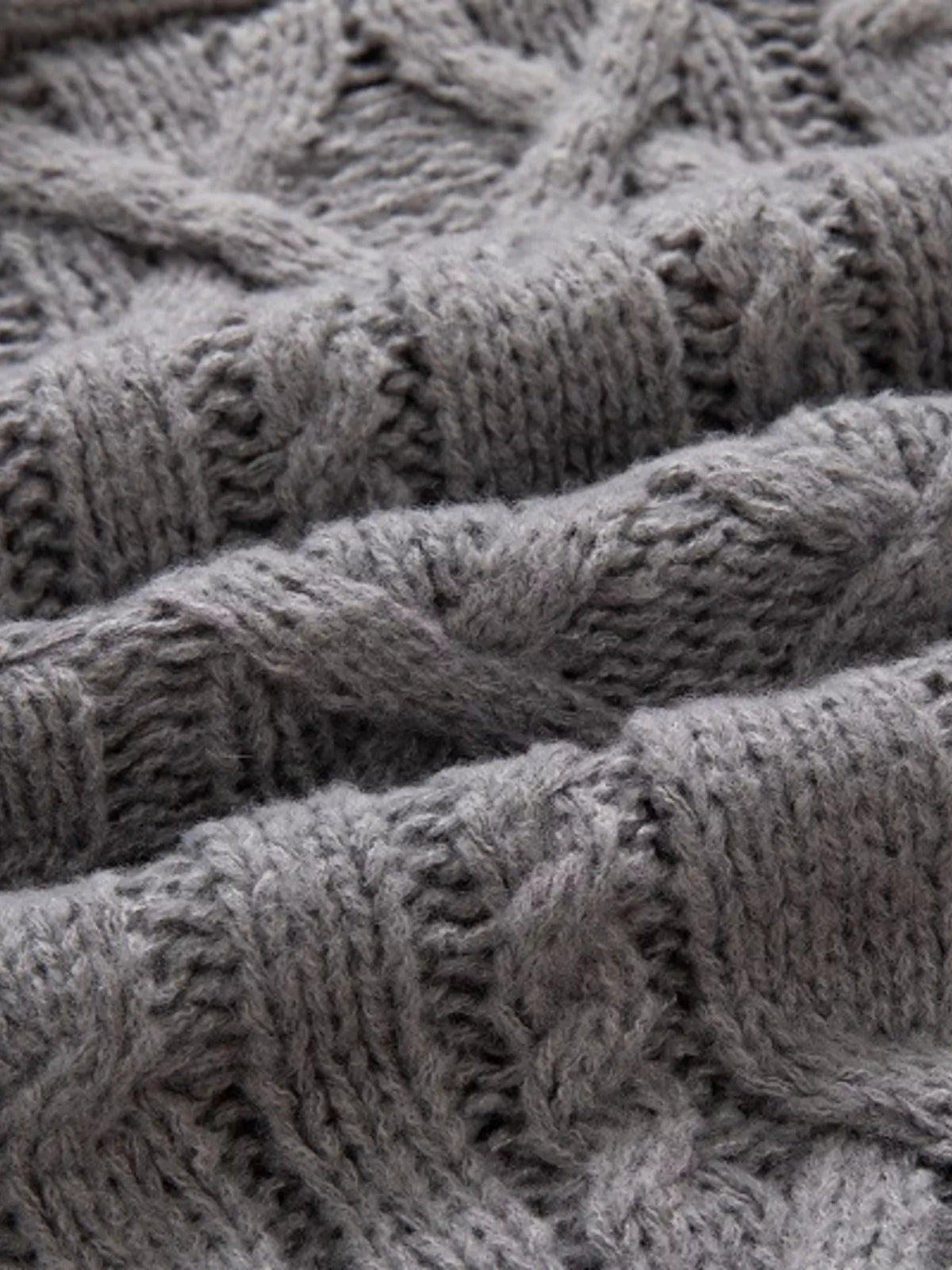Men's Plus Size Shawl Collar Cable Knit Sweater | STAHlin RADIANCE