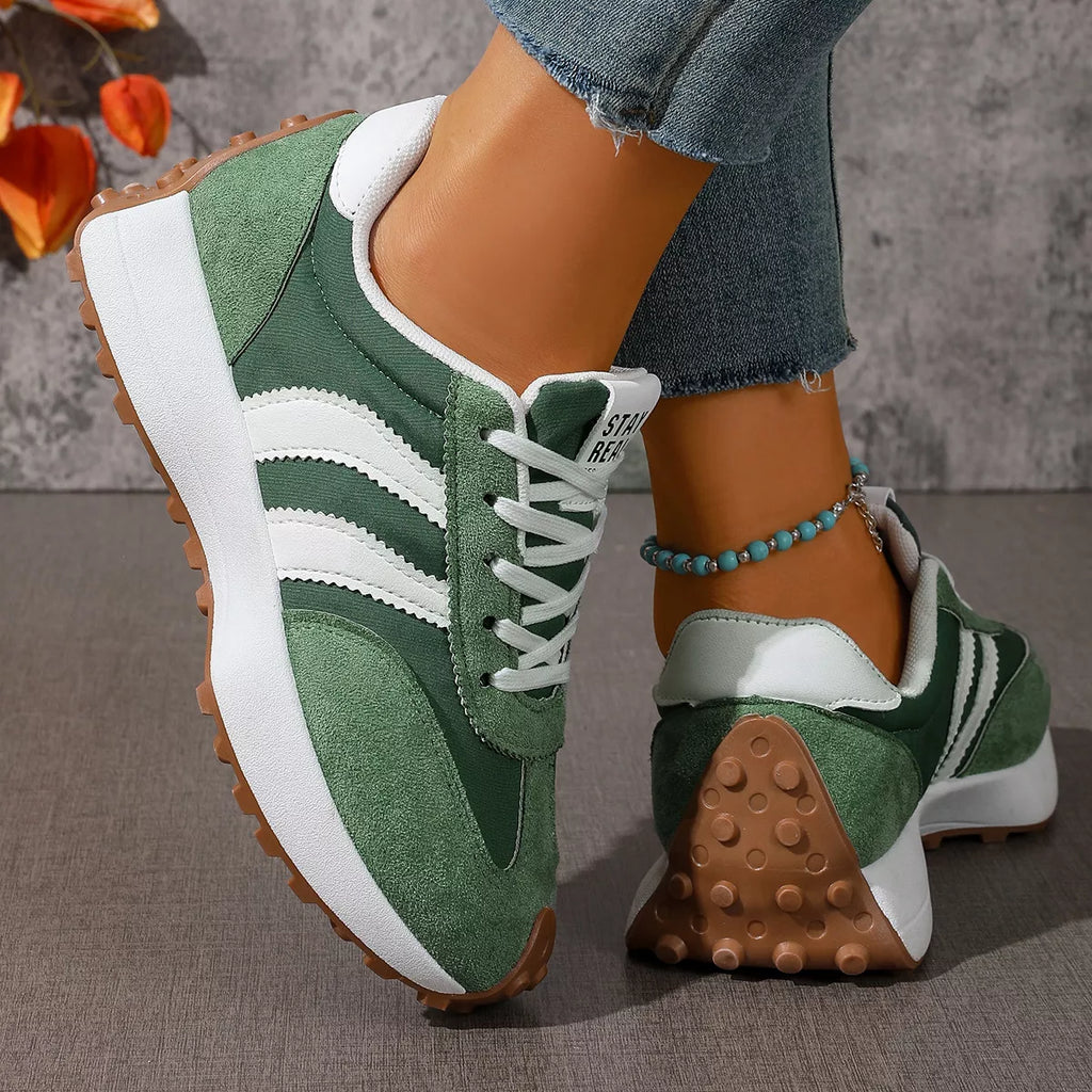 Lace Up Round Toe Sneakers | STAHlin RADIANCE