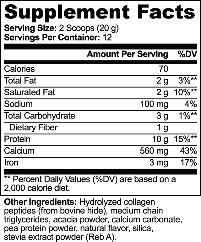 Radiant Collagen Creamer (Vanilla) | STAHlin RADIANCE